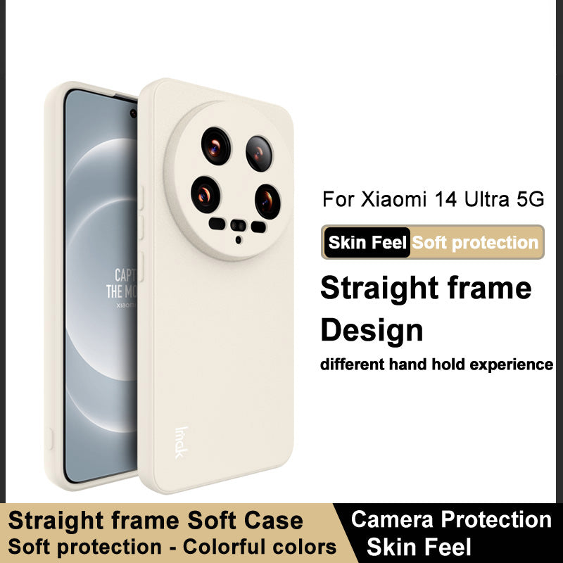 IMAK UC-4 Series for Xiaomi 14 Ultra Slim Case Straight Edge Soft TPU Phone Cover IMAK UC-4 Series for Xiaomi 14 Ultra Slim Case Straight Edge Soft TPU Phone Cover